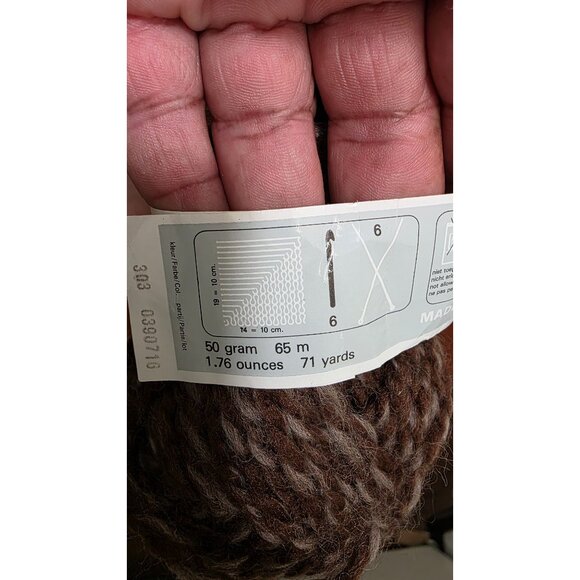 Parley Prelude Brown & White Yarn Skeins - 50g Each - 71 Yards Per Skein - Picture 6 of 7